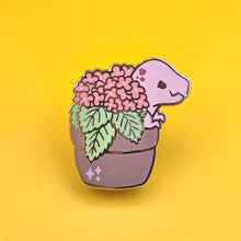 Load image into Gallery viewer, T-Rex Botanical Dinosaur Pin
