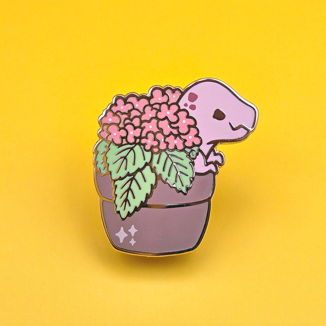 T-Rex Botanical Dinosaur Pin