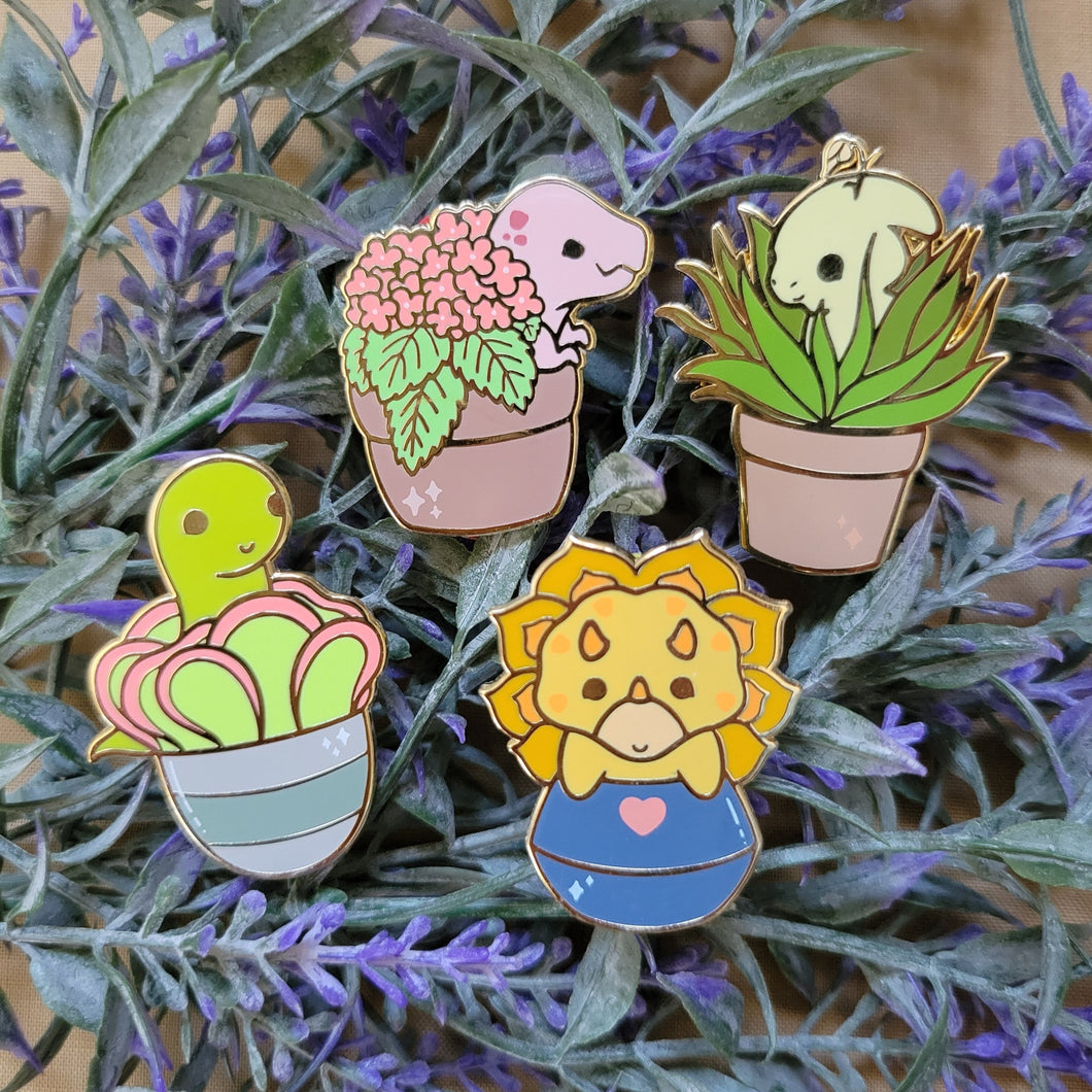 Botanical Dinosaurs Pin Set