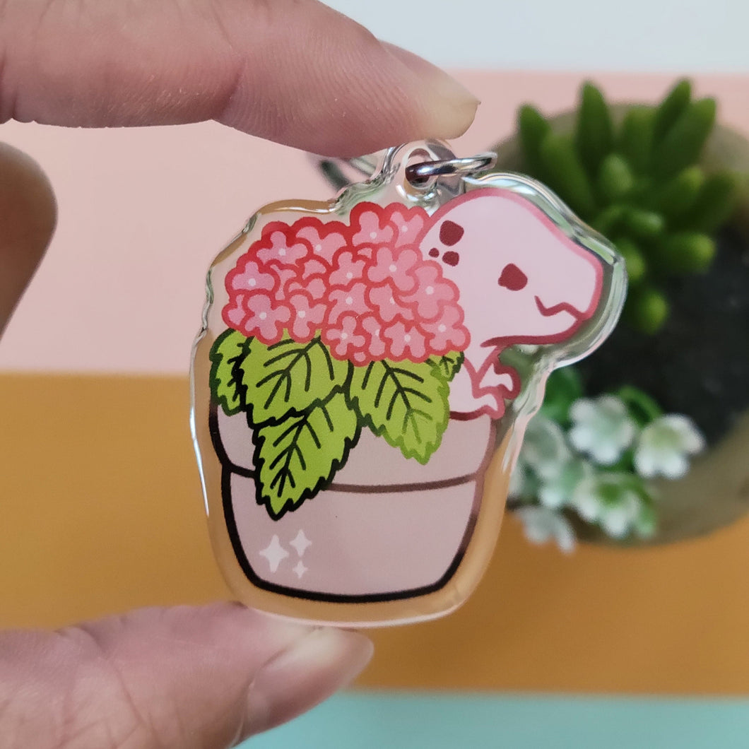 Botanical Dinosaur Keychains